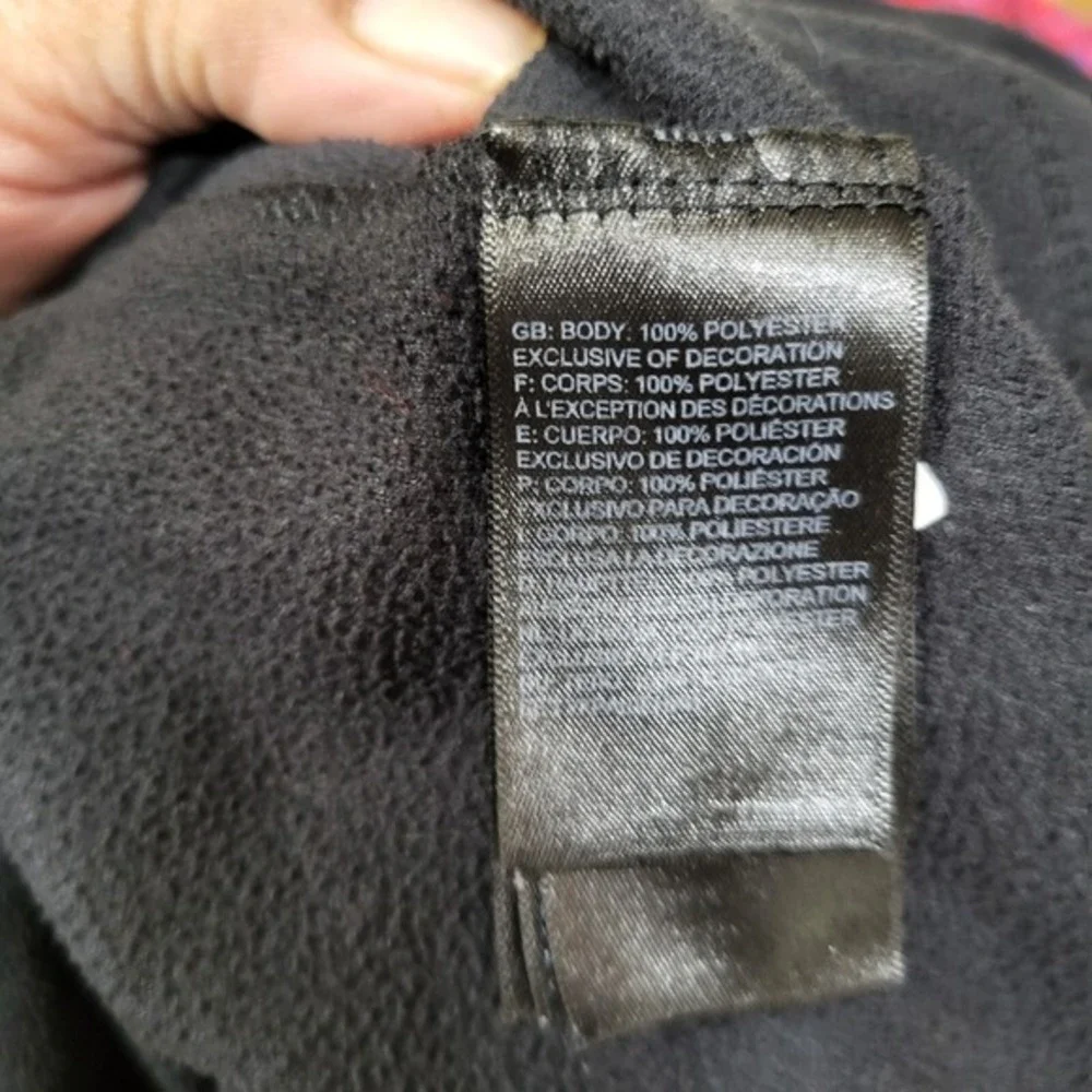 The North Face Men Sweatshirt Small Black Fleece 1/2 Zip Logo Mock Neck Pullover